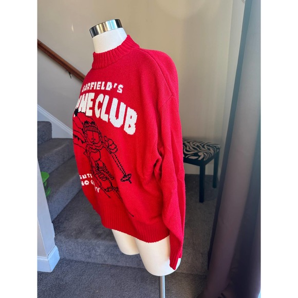 Divided H&M Oversized red Garfield sweater, size XS - Picture 4 of 7